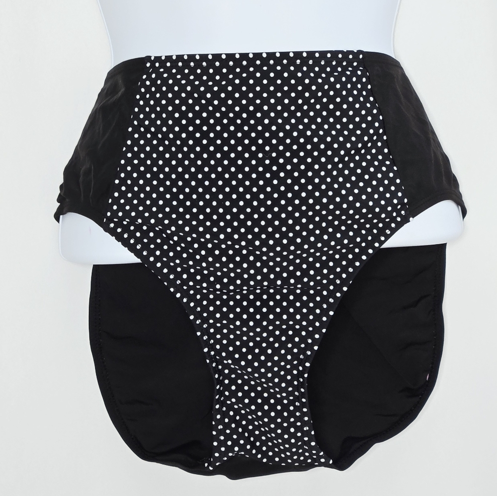 Marilyn Monroe High Waisted Pin-Up Polka Dot Bikini Women's Size Large - Picture 3 of 9